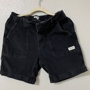 Banks Journal Men’s Black Corduroy Shorts Size 34